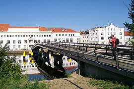 Fußgängerbrücke zur Musikhochschule, „Professorenbrücke“ genannt