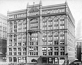 Het Rookery Building in 1891.