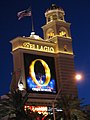 Bellagio Hotel and Casino's sign.