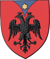 Günümüzde Arnavutluk bölgesinde kurulan Kastrioti Prensliği arması