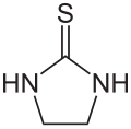 Struktur von Ethylthioharnstoff