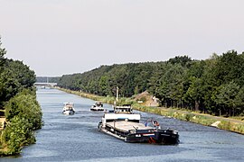 Schiff Richtung Herentals bei Lommel