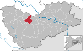 Poziția Kreischa pe harta districtului Sächsische Schweiz-Osterzgebirge