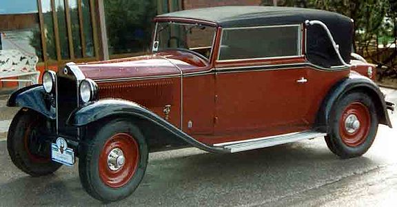 1931, serie I, svensk falso cabriolet av Carrozzeria Brianza, Milano