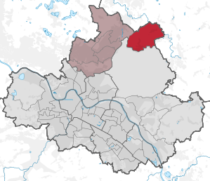 Lage des statistischen Stadtteils Langebrück/Schönborn in Dresden