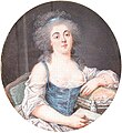 Porträt von Bathilde d’Orléans, Elvenbein (Ende 18. Jahrhundert)