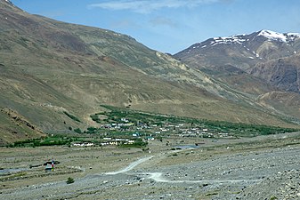 NH 505 entering Losar from the east