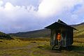 Liki North Hut is a small bothy that sleeps 8 and provides little more than shelter.