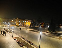 Şehrin gece görünümü