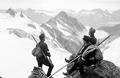 Offizierspatrouille beim Surettagletscher