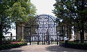 The front gates of the castle