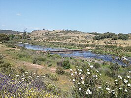 De Rio Vascão bij Ameixial