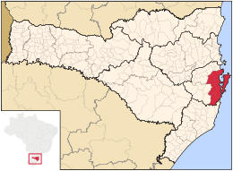 Microregione di Florianópolis – Mappa