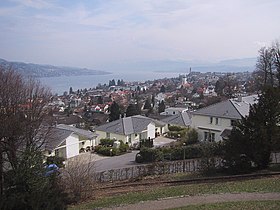 Blick auf Thalwil von Norden