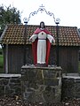 The Christ statue at Keerstraat in Vlekkem