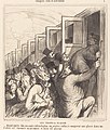 Les Trains de Plaisir (The trains of pleasure). Lithograph published in Le Charivari, 1864.