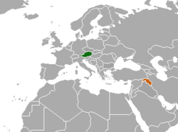 Haritada gösterilen yerlerde Austria ve Kürdistan Bölgesel Yönetimi