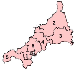 Parliamentary constituencies in Cornwall (2010-2024)