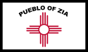 Flag of Zia Pueblo, New Mexico, USA