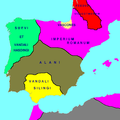Visigothic Kingdom (418-721 AD) in 418 AD.