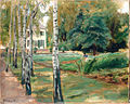 Max Liebermann: Birkenallee im Wannseegarten, 1918