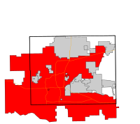 Oklahoma City'nin Oklahoma Kontlugu ve Oklahoma Eyaleti içindeki konumu.