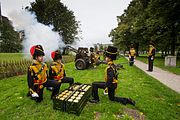 Saluutschoten op het Malieveld, tijdens Prinsjesdag 2015