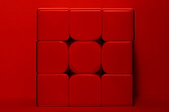 MoYu speedcube red view