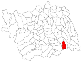 Location in Bacău County