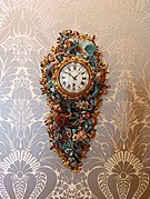 Very rare porcelain Wall Clock, Paris, France, XVIII Century