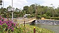 Hanging bridge and artificial channel