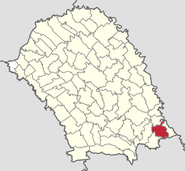 Location in Botoșani County