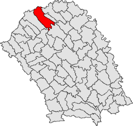 Location in Botoșani County