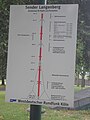 Informationstafel Antennenbestückung des Sendemasten auf dem Hordtberg