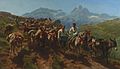 Spanische Maultiere queren die Pyrenäen (1875)