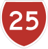 State Highway 25 shield}}