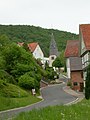 Blick auf die Kirche aus Richtung Eltmannsee