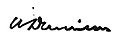 Firma di William Dennison