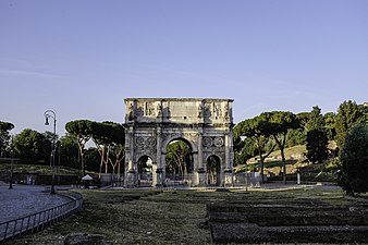 Arch of Constantine, Rome, unknown architect, 316 AD[59]