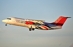 Ehemalige Avro RJ70 der Air Libya