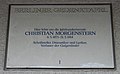 Berlin-Charlottenburg, Berliner Gedenktafel für Christian Morgenstern