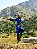 An Ossetian folk dance performance in North Ossetia–Alania, Russia, 2010