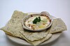 Crab dip and flatbread