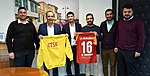 Çetinkaya Türk Spor Kulübü'ni kabul ederken[8]