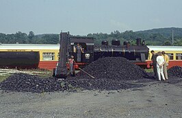 Inname van kolen op het emplacement, 1992