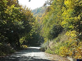 National Road through Vitsi (Verno) Mountain