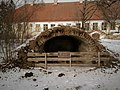 Keldergewelf, vermoedelijk een restant van het bisschoppelijk paleis