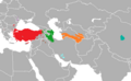 Oghuz Turkic Languages distribution
