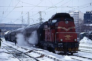 Bulgarian passenger train