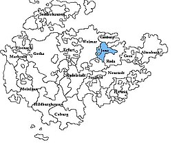 Plasseringa til Sachsen-Jena